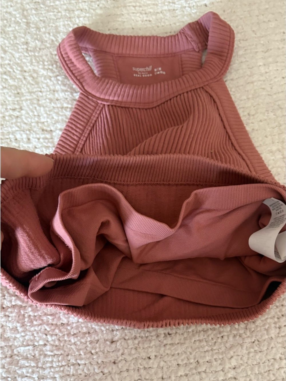 Aerie Ribbed Tank Top size medium - Picture 4 of 5